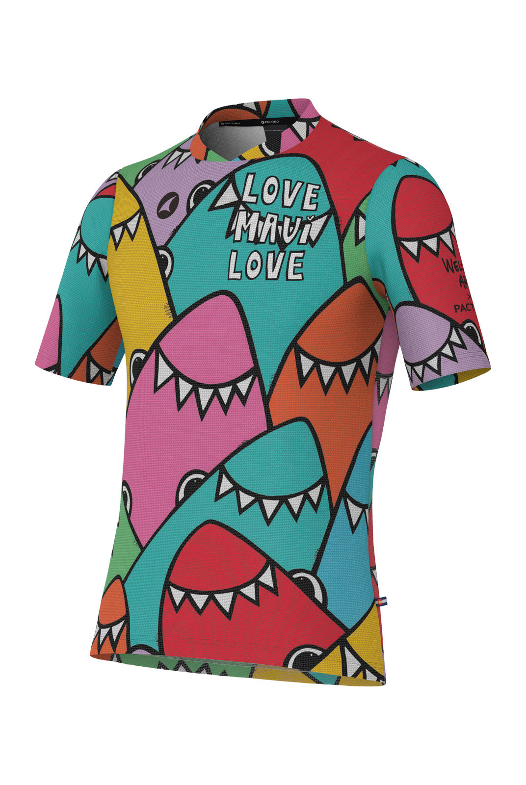 Men's Maui Relief Shirt - Rainbow Welzie Design - Front View