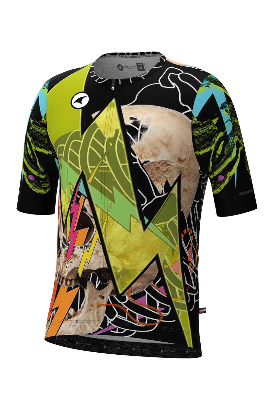 Men's Unique Aero Cycling Jersey - Best Served Cold Black Front View