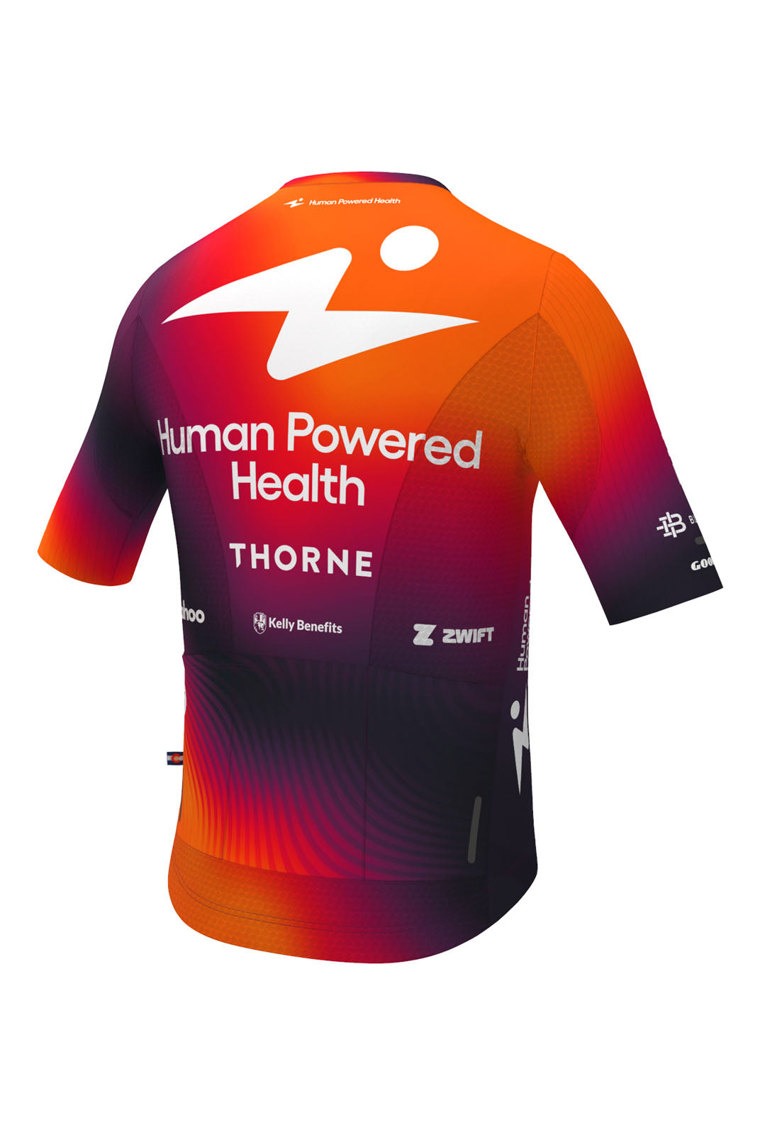 Men's Human Powered Heath Cycling Jersey - Flyte Back view