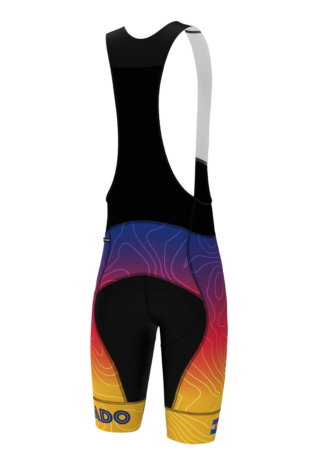 Men's Long Length Colorado Cycling Bibs - Dawn Ombre
