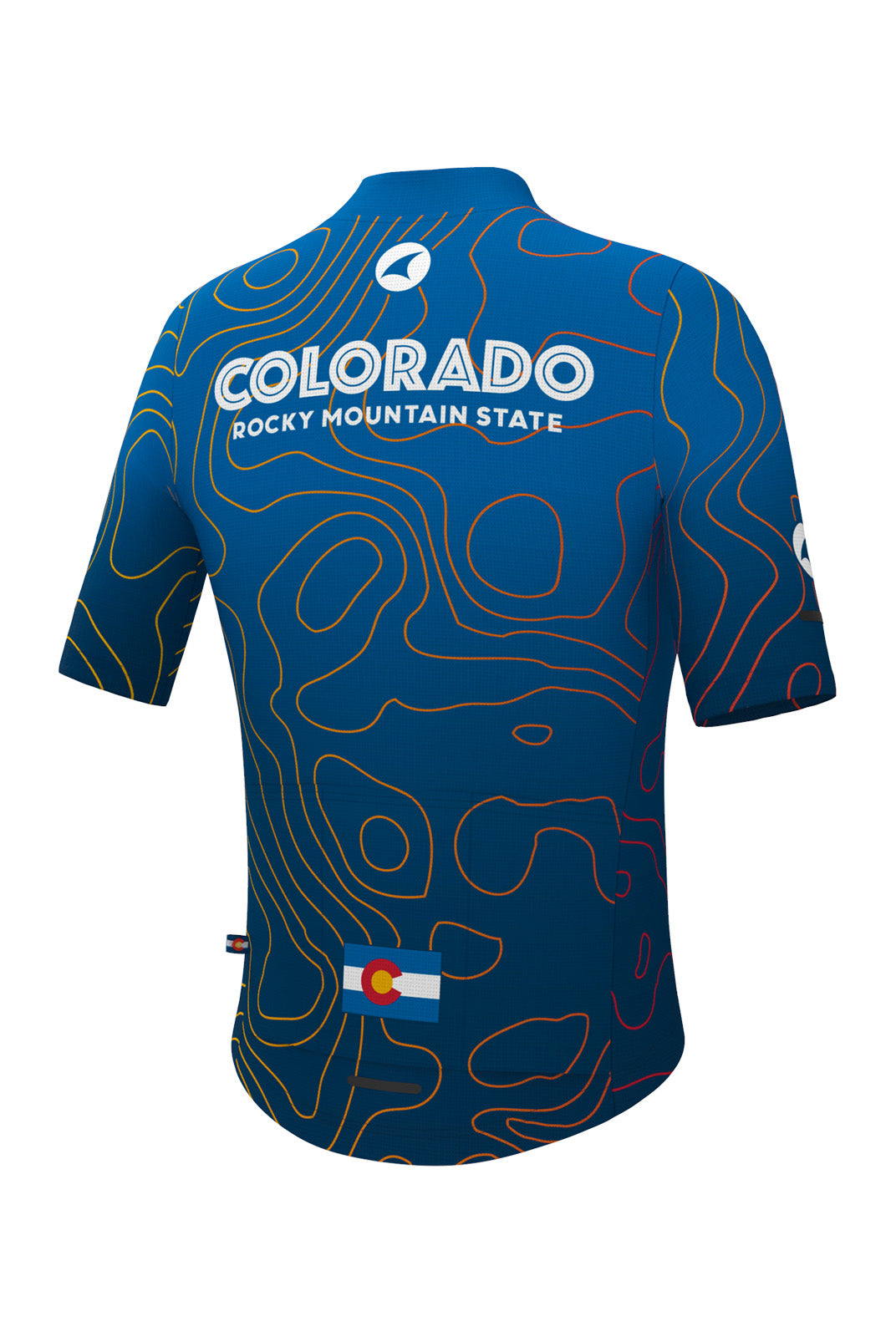 Women's Colorado Cycling Jersey - Ascent Aero Dawn Ombre Back View