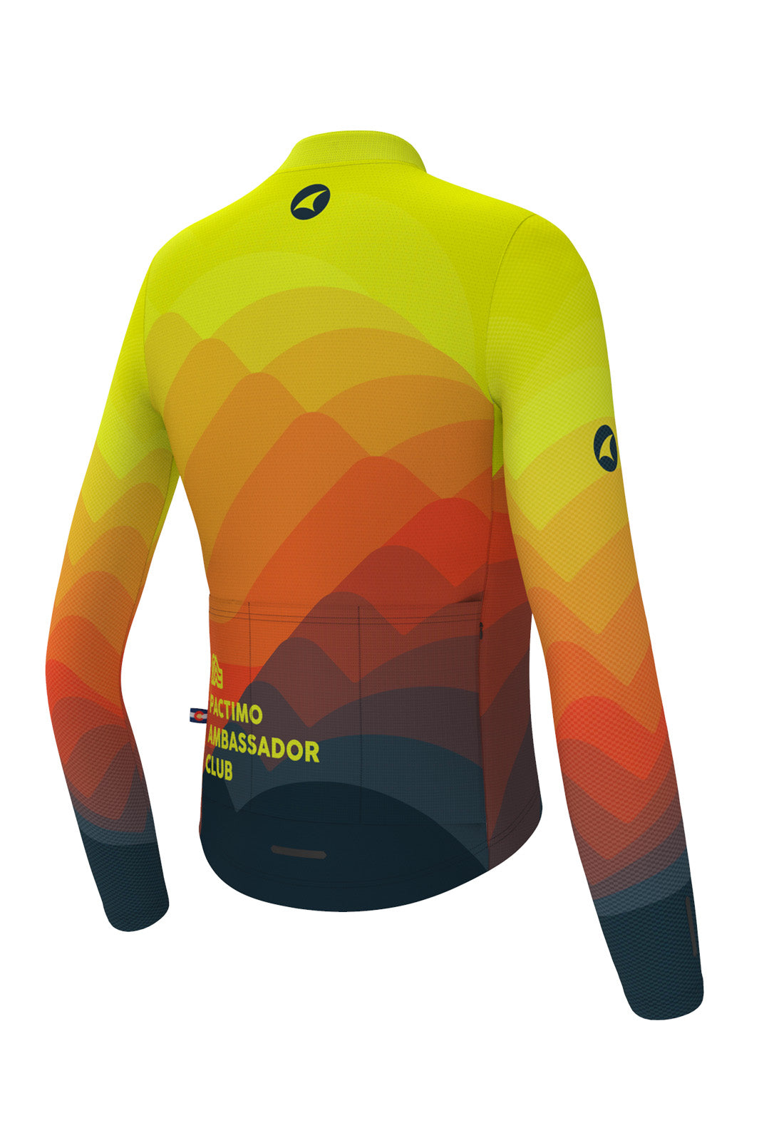 Women's PAC Ascent Long Sleeve Cycling Jersey - Daybreak Back
