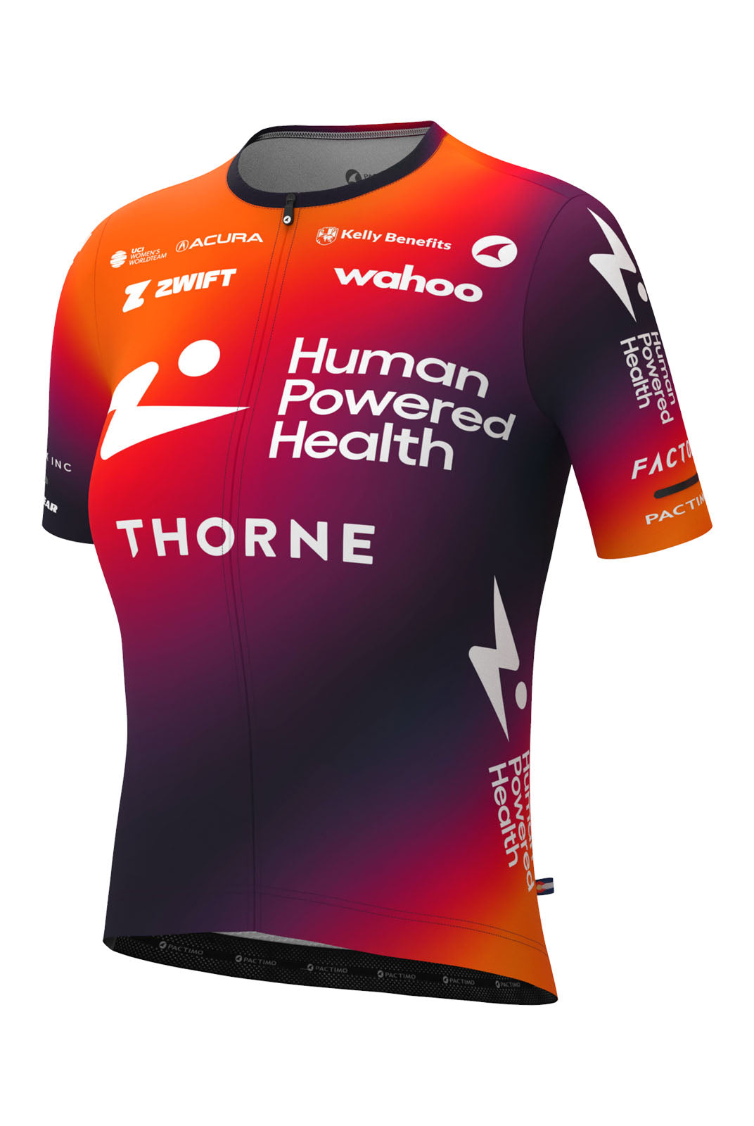 Women's Human Powered Health Aero Cycling Jersey - Summit Front View