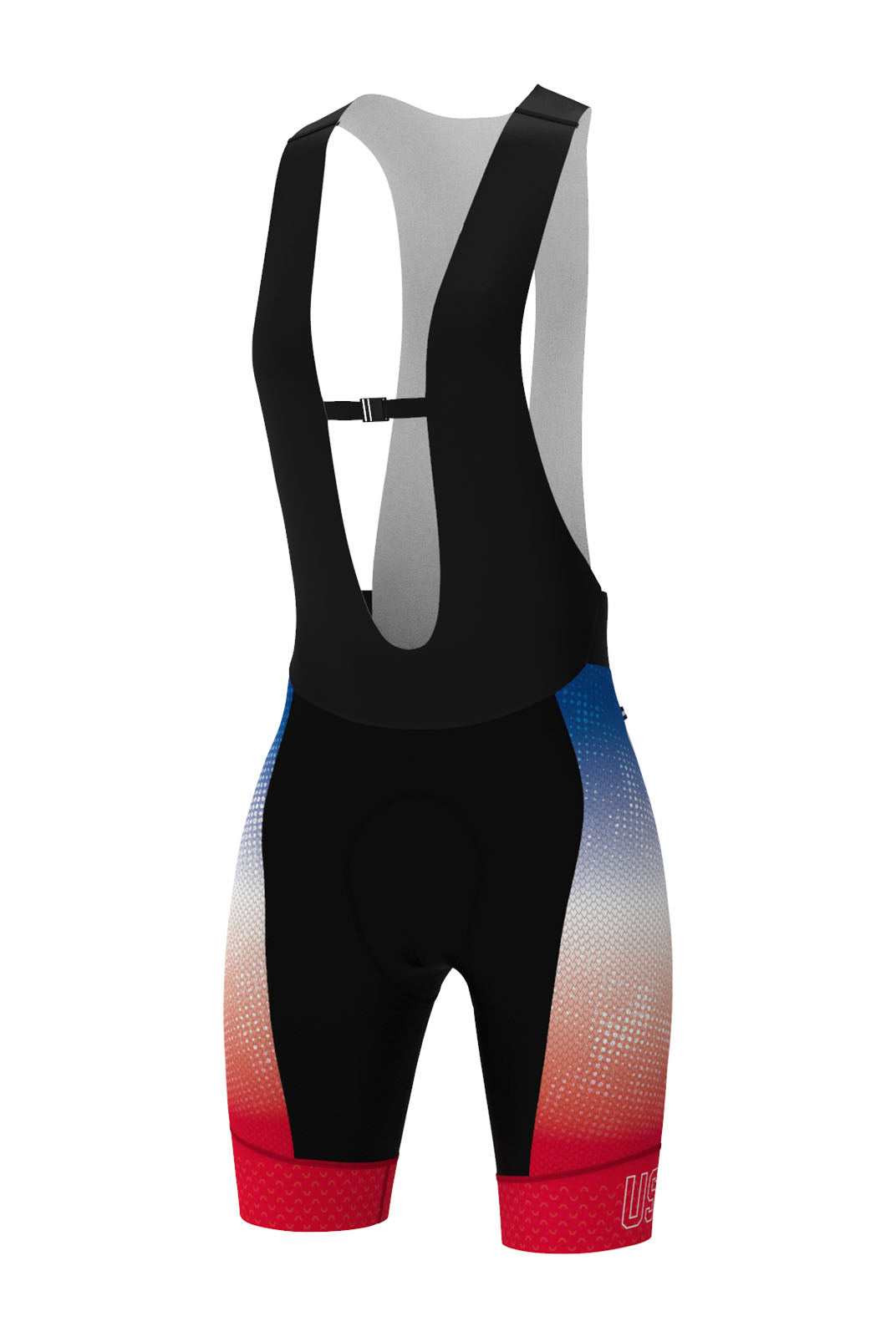 Women's USA Rocket Pop Cycling Bibs - Front View