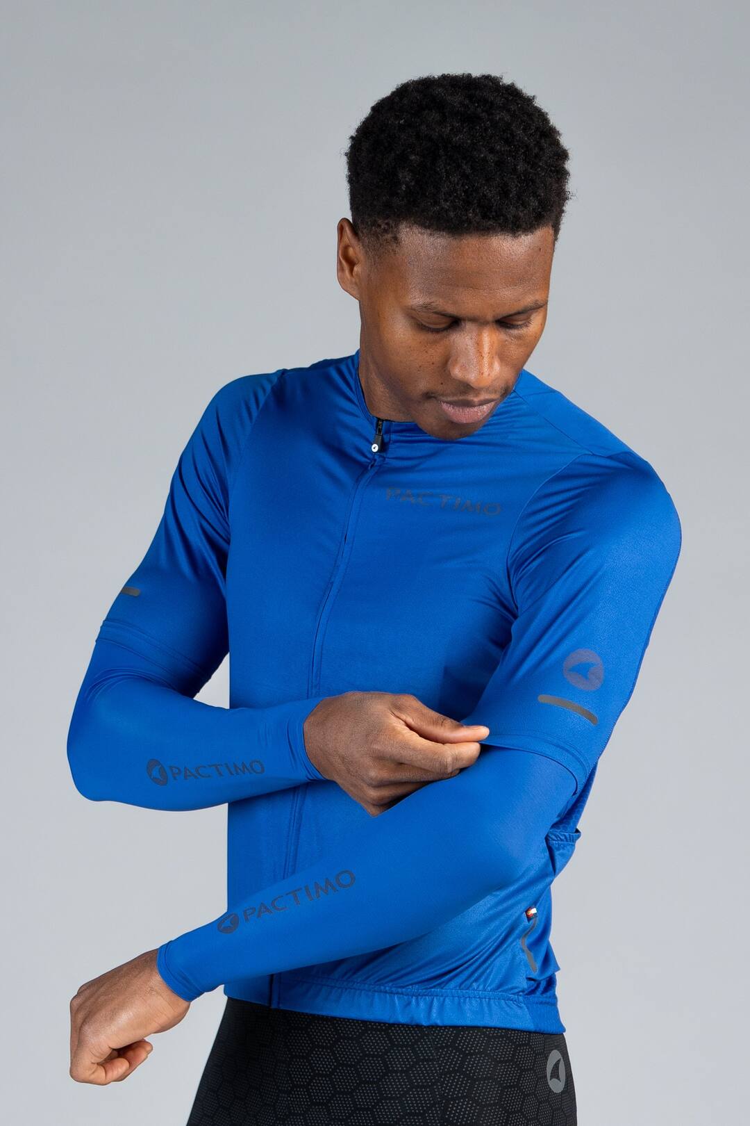 Blue Cycling Sun Sleeves