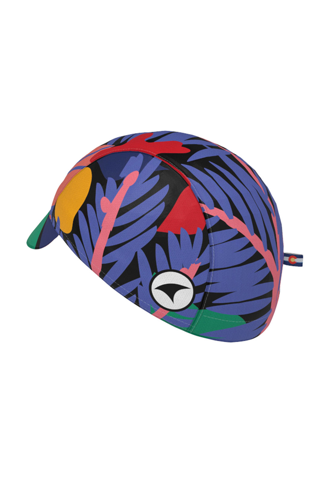Unique Cycling Cap - Colorado Botanical by Mariery Young