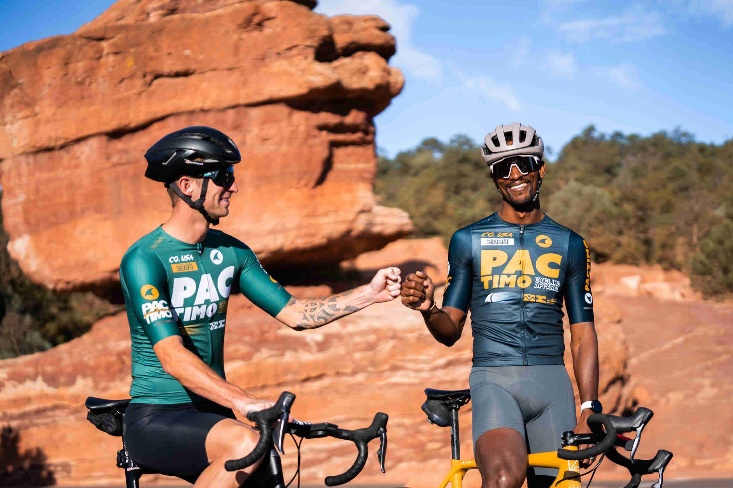 Cyclists Riding in Garden of the Gods