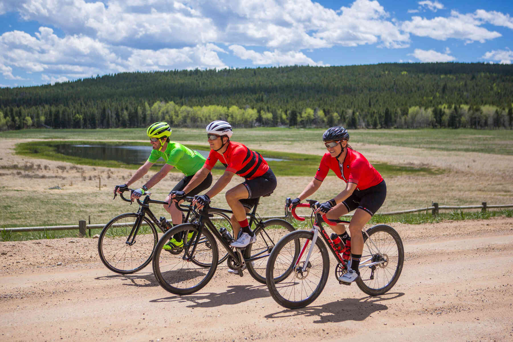 Group Gravel Riding on Road Bikes