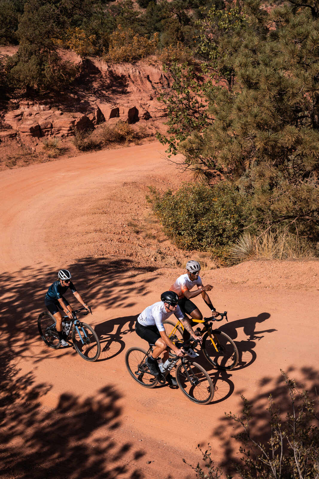 Group of Cyclists in Garden of the Gods
