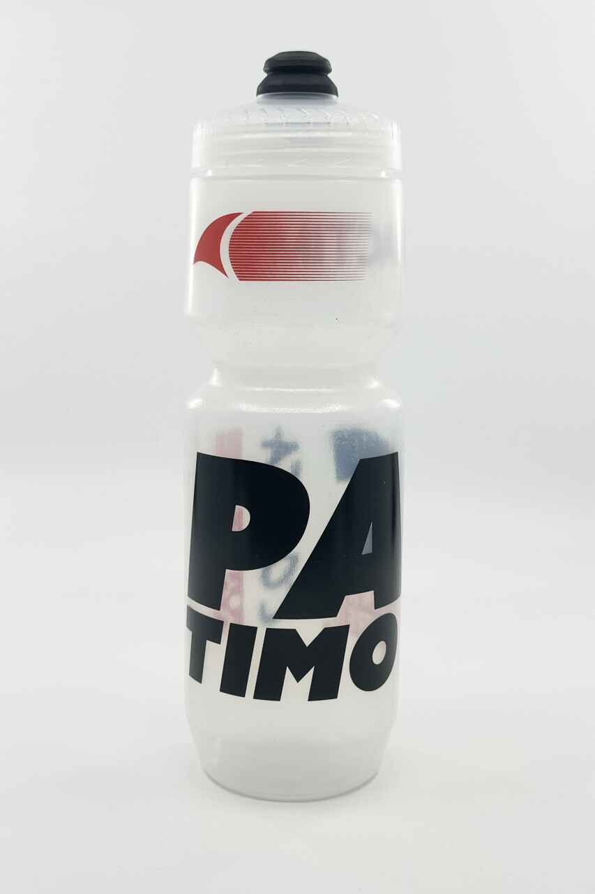 Black and Red Clear 26oz Cycling Water Bottle