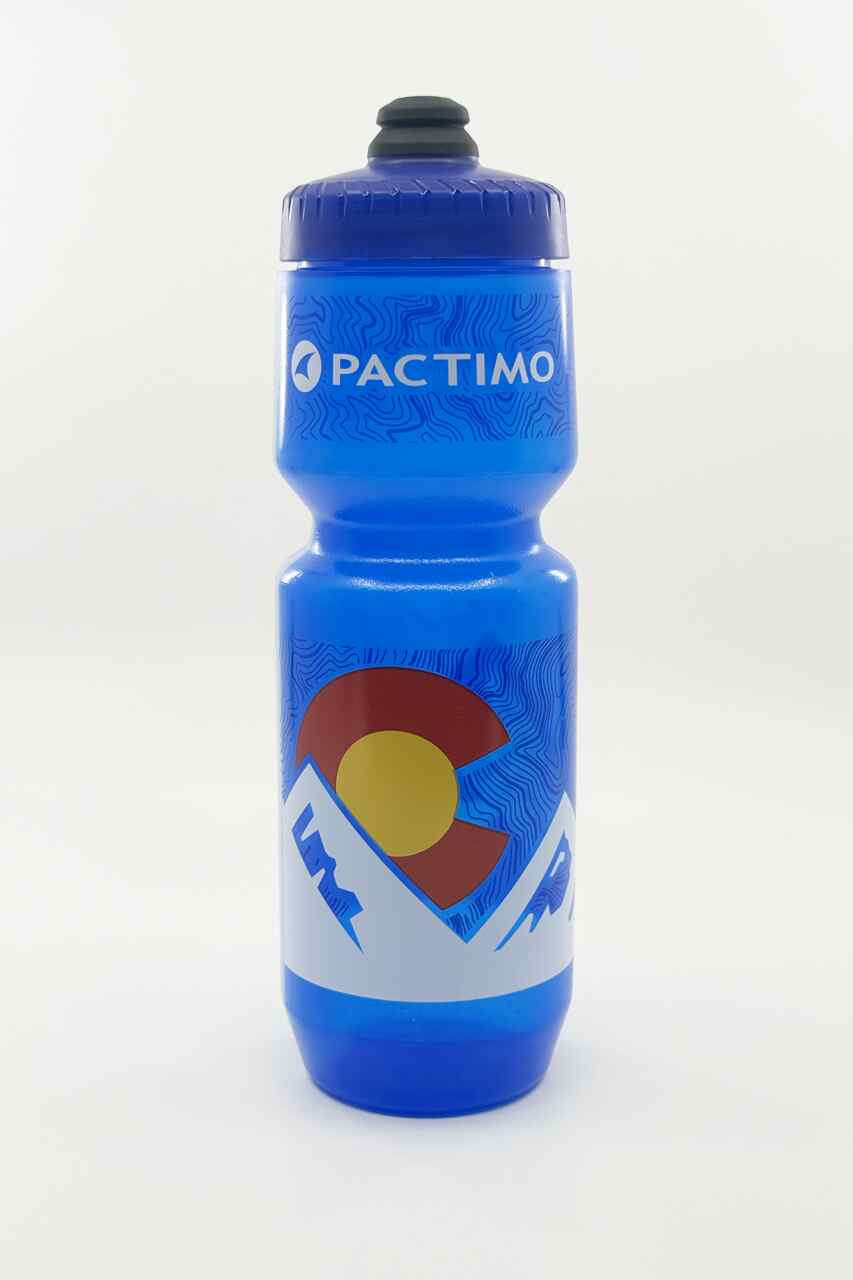 Blue Colorado Mountains Cycling Water Bottle - 26oz