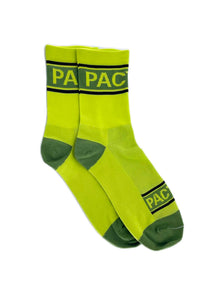 Yellow/Green Cycling Socks - Ascent