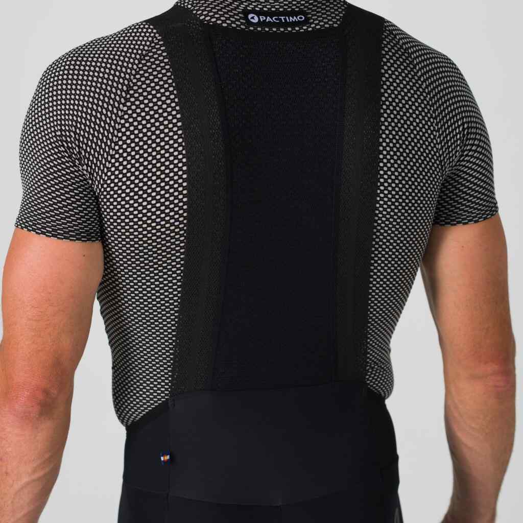 Men's Cycling Thermal Bib Tights Stretchy Mesh Back