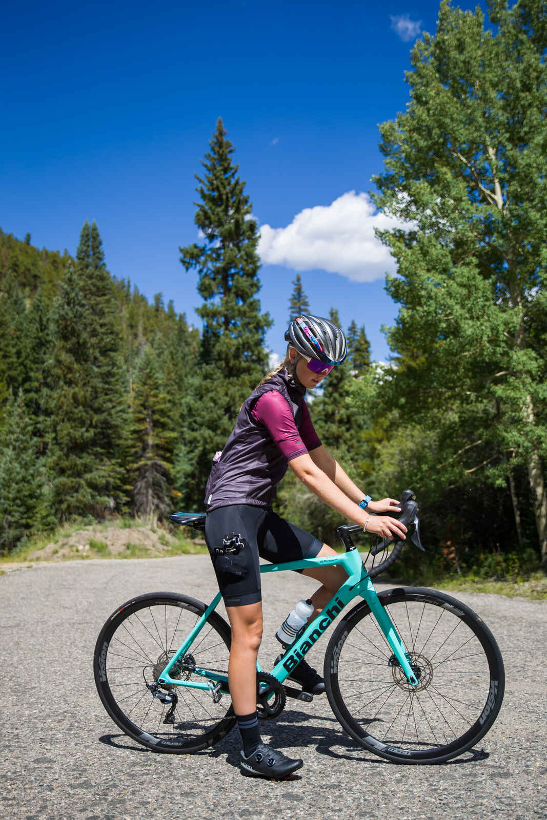 Women's Thermal Cycling Bibs - On the Road