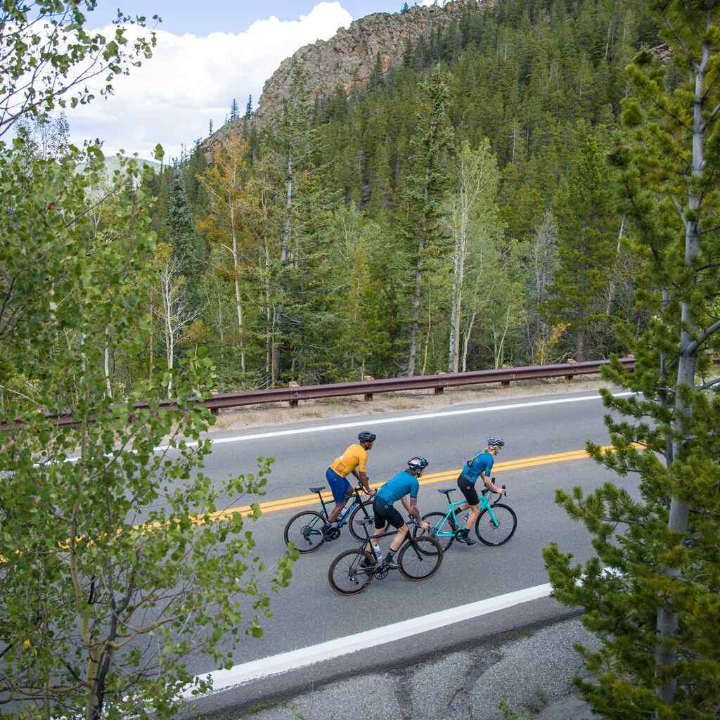Cyclists Riding Squaw Pass