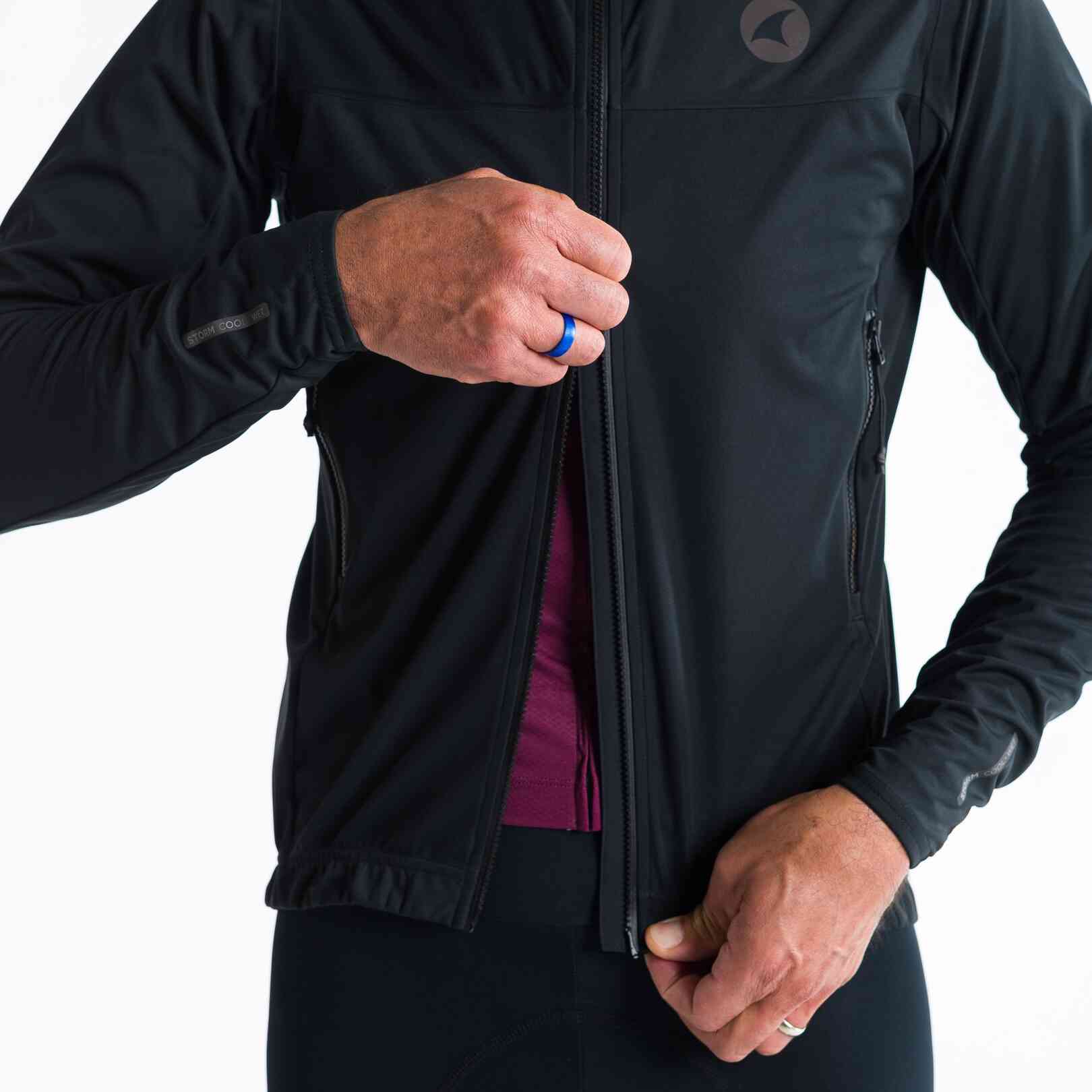 Men's Storm Cycling Jacket - Two-Way Zipper