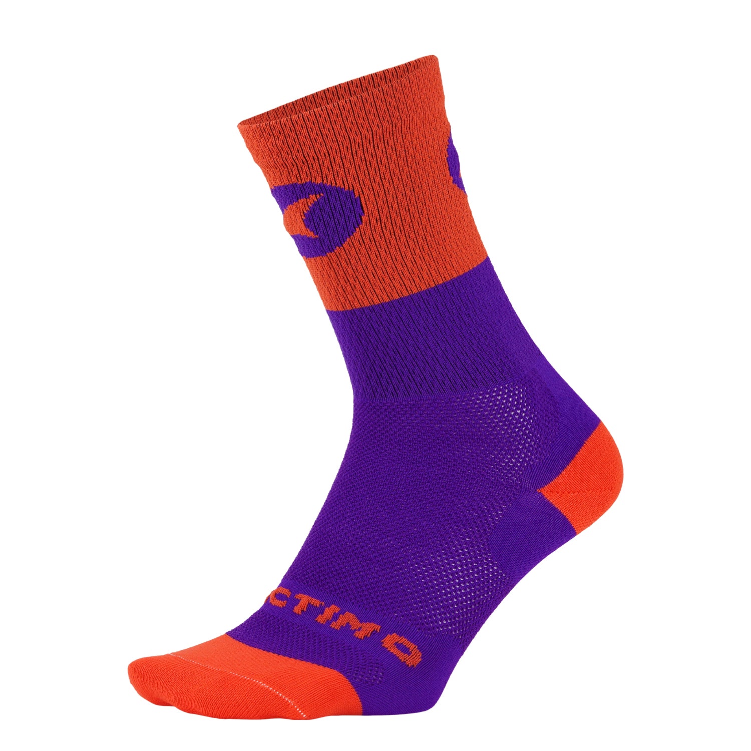 Summit Cycling Sock - Orange & Purple