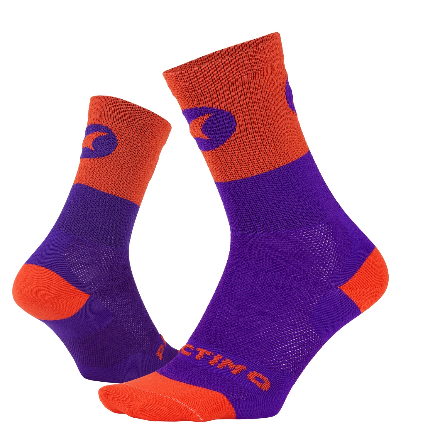 Summit Cycling Socks - Orange & Purple