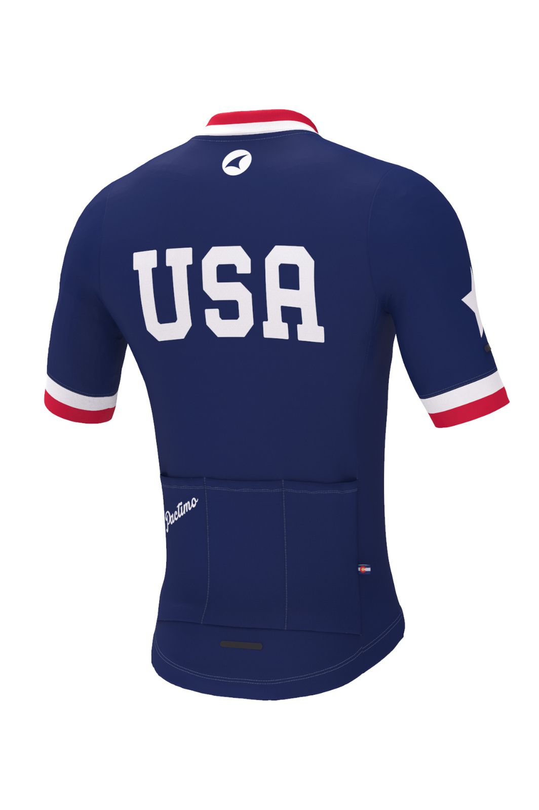 Men's Retro USA Cycling Jersey - Ascent Aero Back View