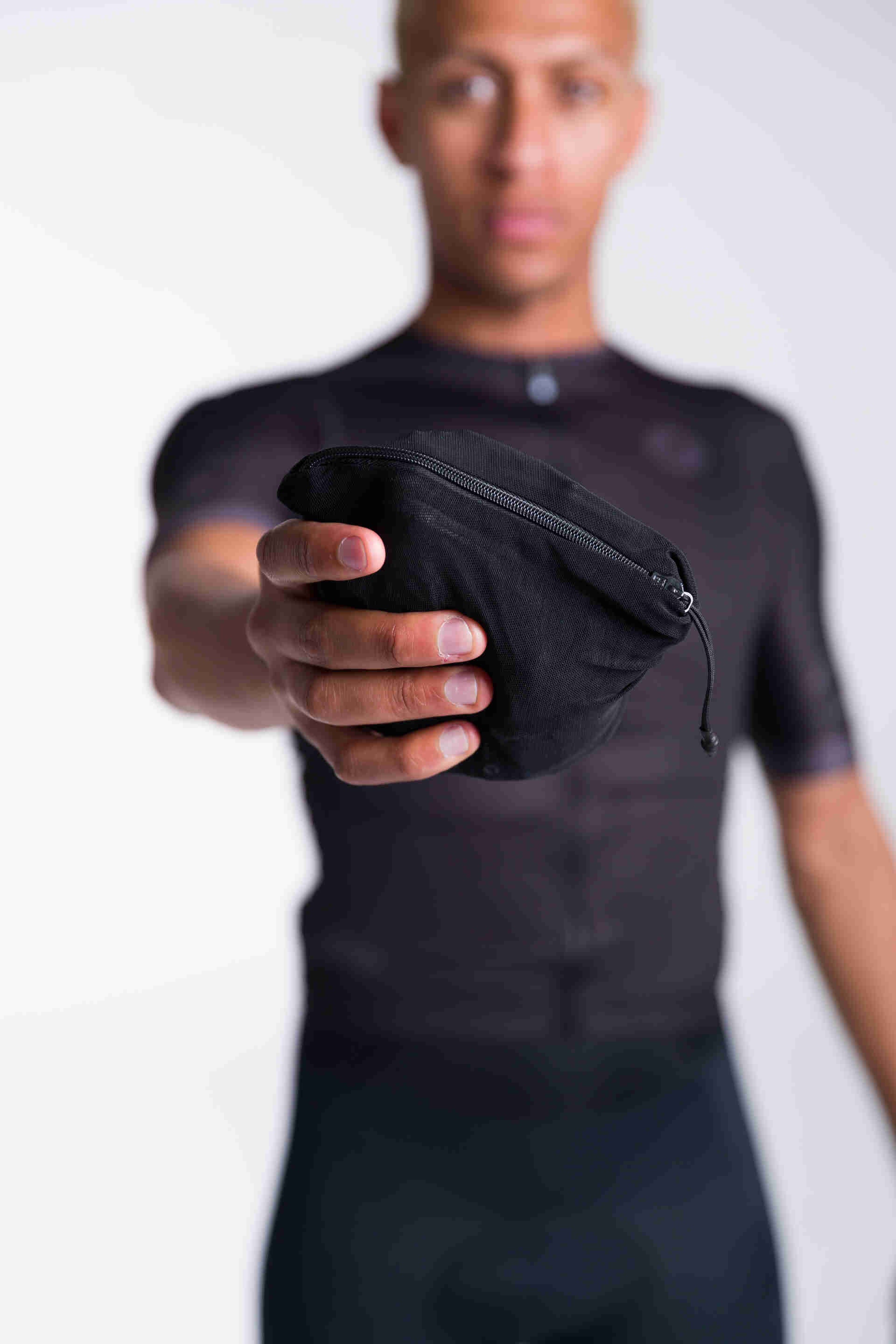Torrent Packable Cycling Rain Jacket - All packed up