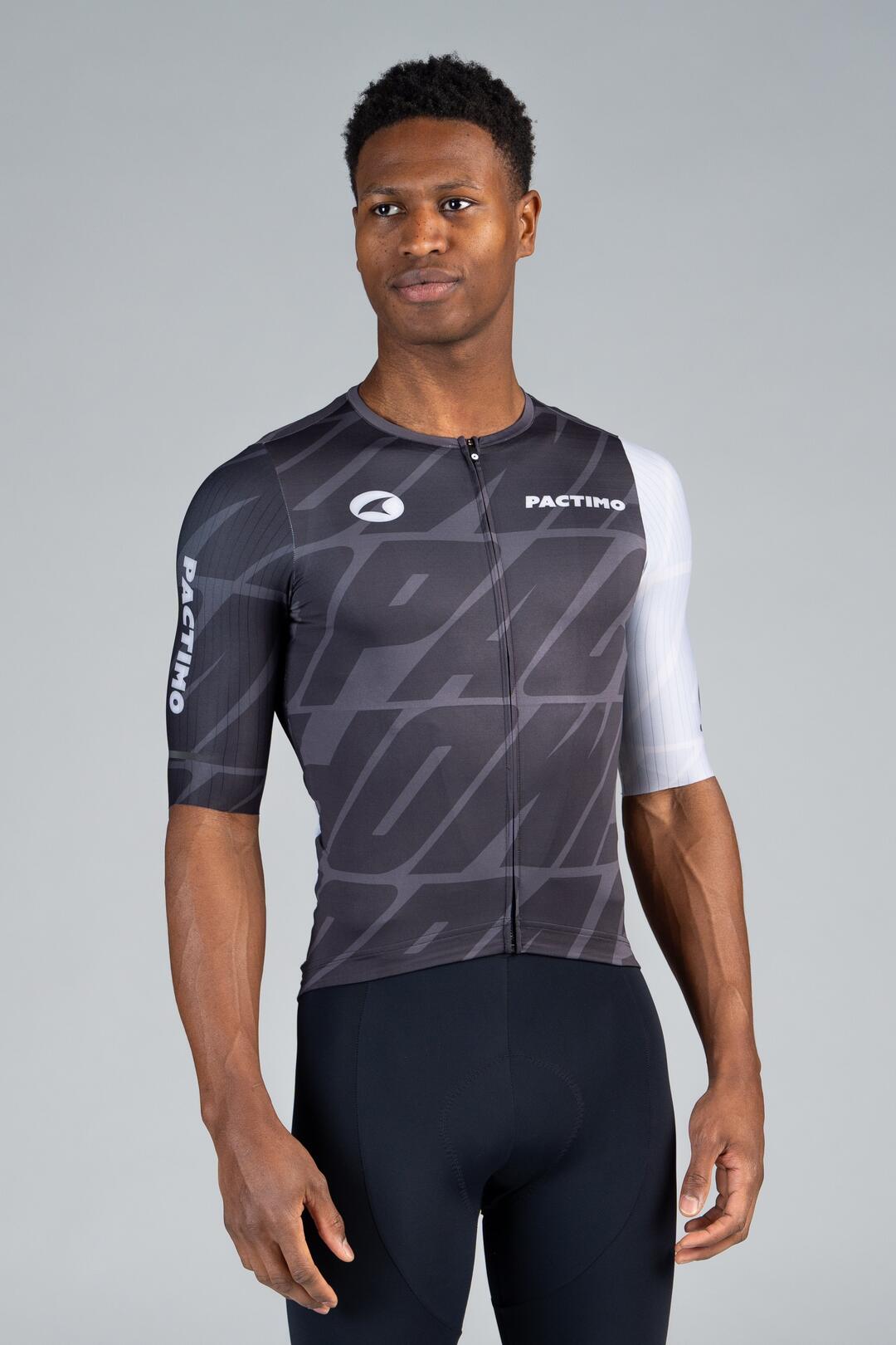 Men's Pro Black Cycling Jersey Race-Ready Pactimo