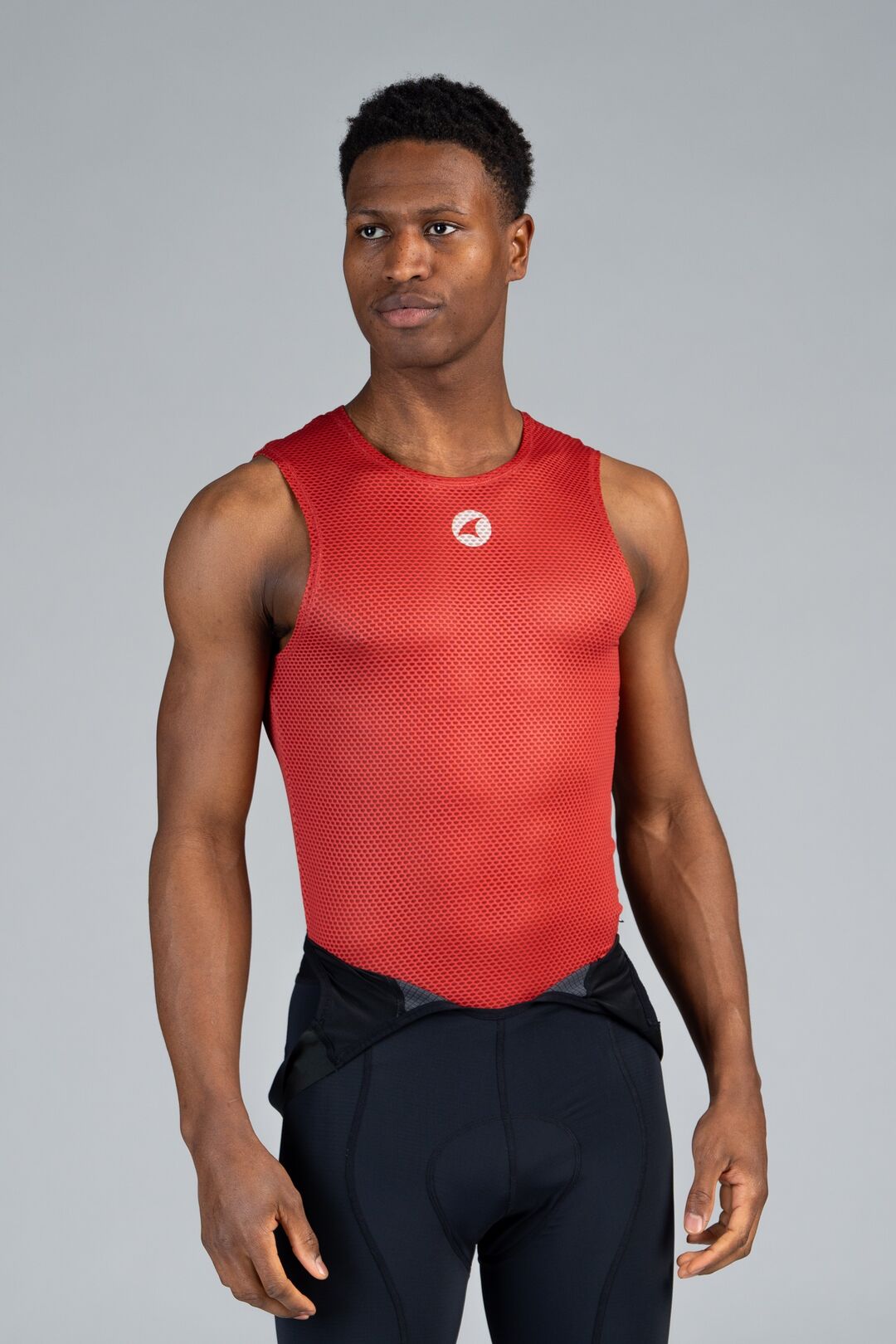 Men's Red Rock Sleeveless Cycling Base Layer - Front View