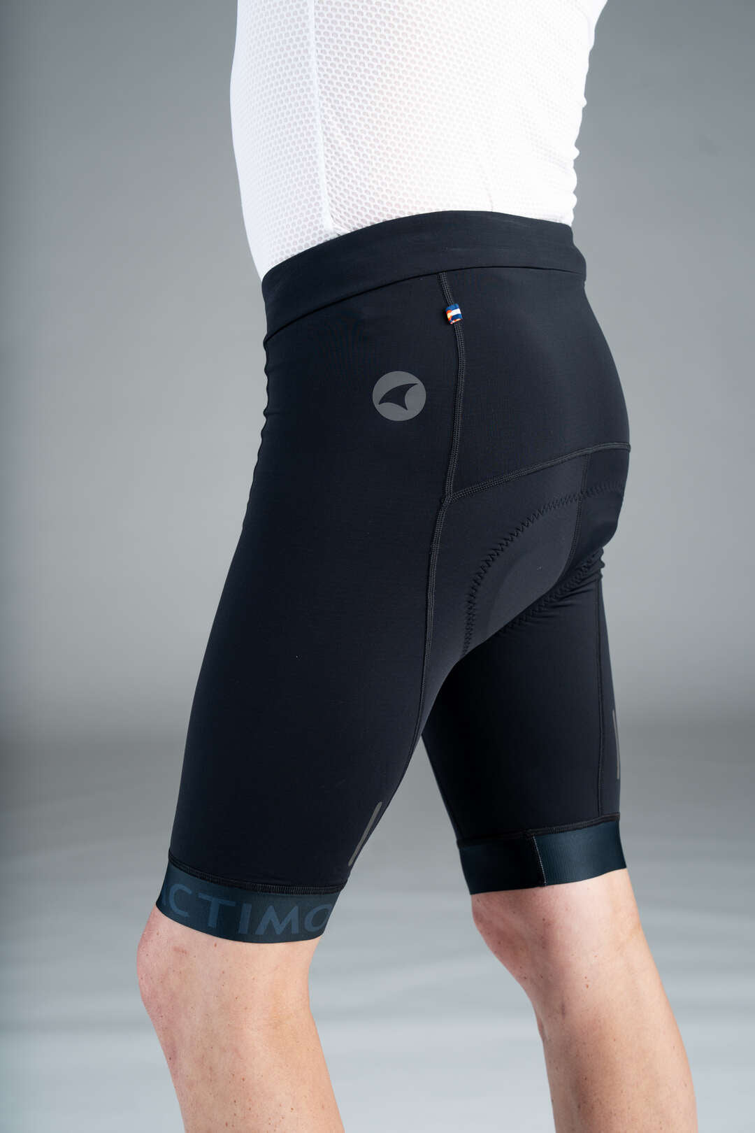 Men's Black Ascent Cycling Shorts - Left Side