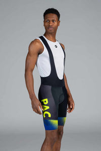 Men's PAC Summit Raptor Bibs - Azure Front View