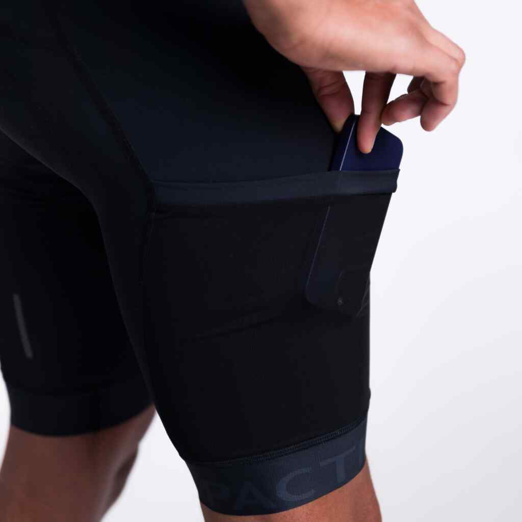 Pactimo Men's Pocket Bibs - Thigh Pocket Detail