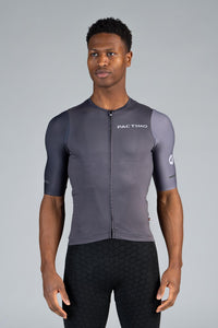 Men's Summit Aero Black Cycling Jersey - Front View