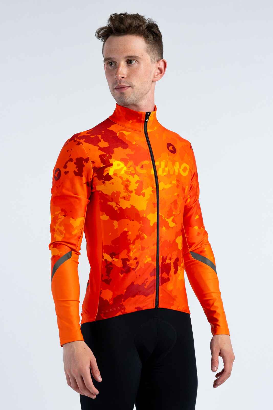 Men's Storm+ Thermal LS Jersey - Flame Red Camo / Aero / S