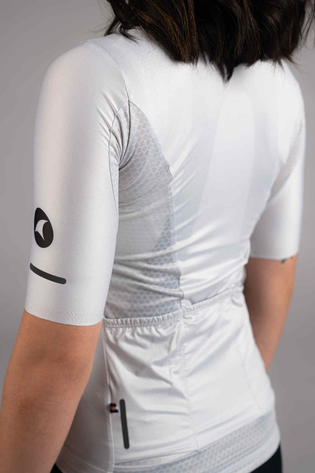 Women's White Summit Aero Cycling Jersey - Underarm Mesh Fabric