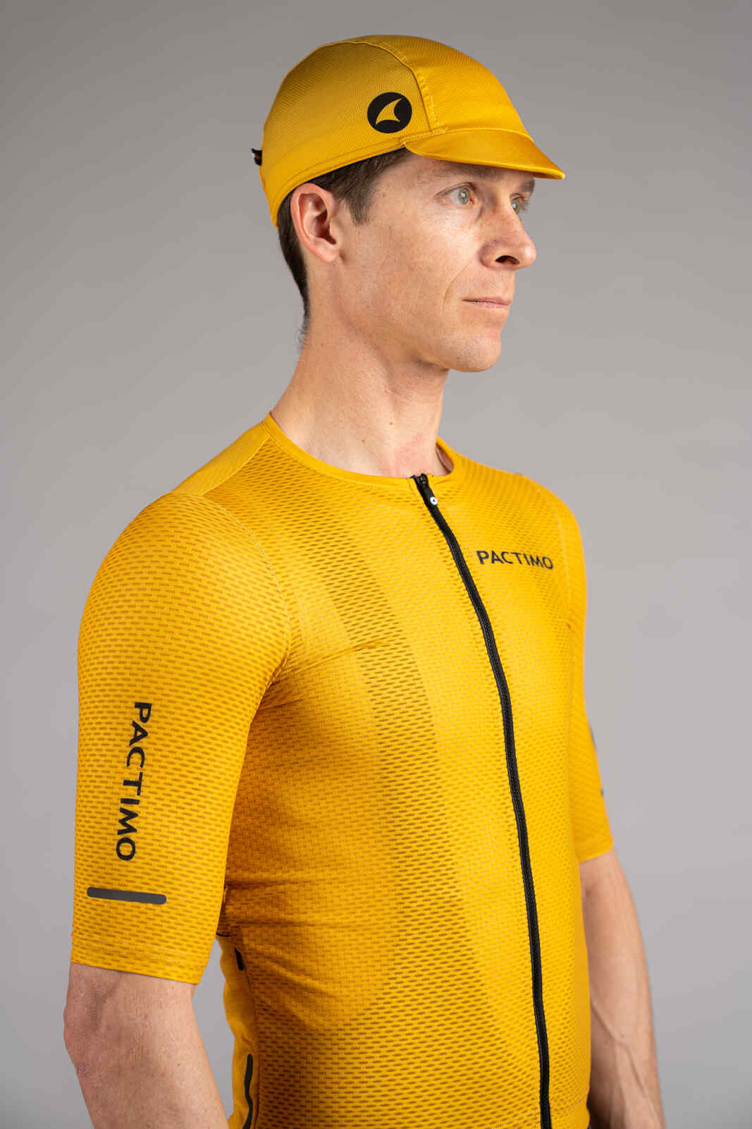 Yellow Moisture-Wicking Cycling Cap