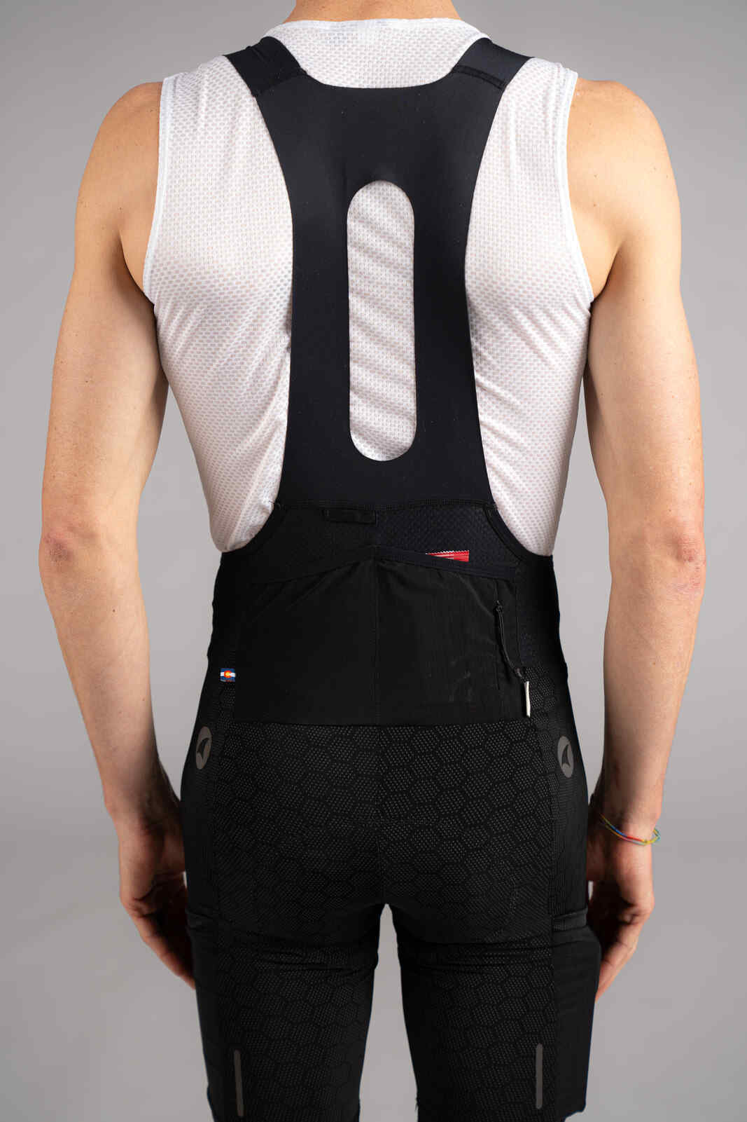 Men's "12-hour" Cargo Bib Shorts - Back Pockets View