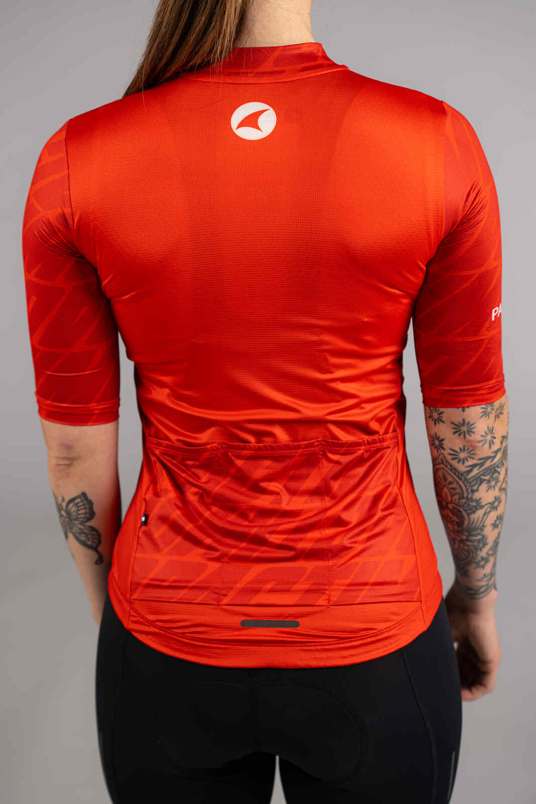 Women's Red Ascent Aero Cycling Jersey - Back Pockets