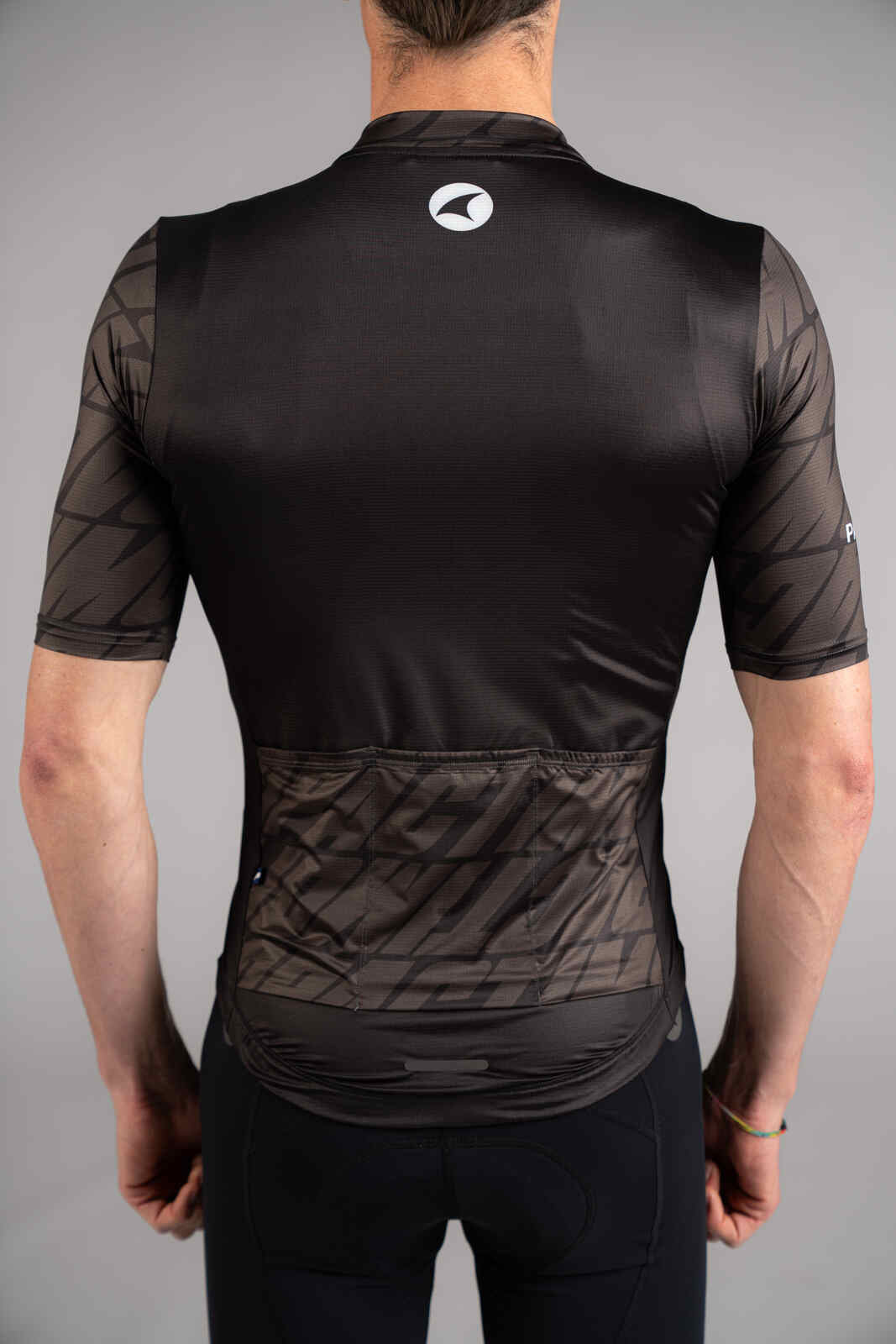 Men's Black Ascent Aero Cycling Jersey - Back Pockets
