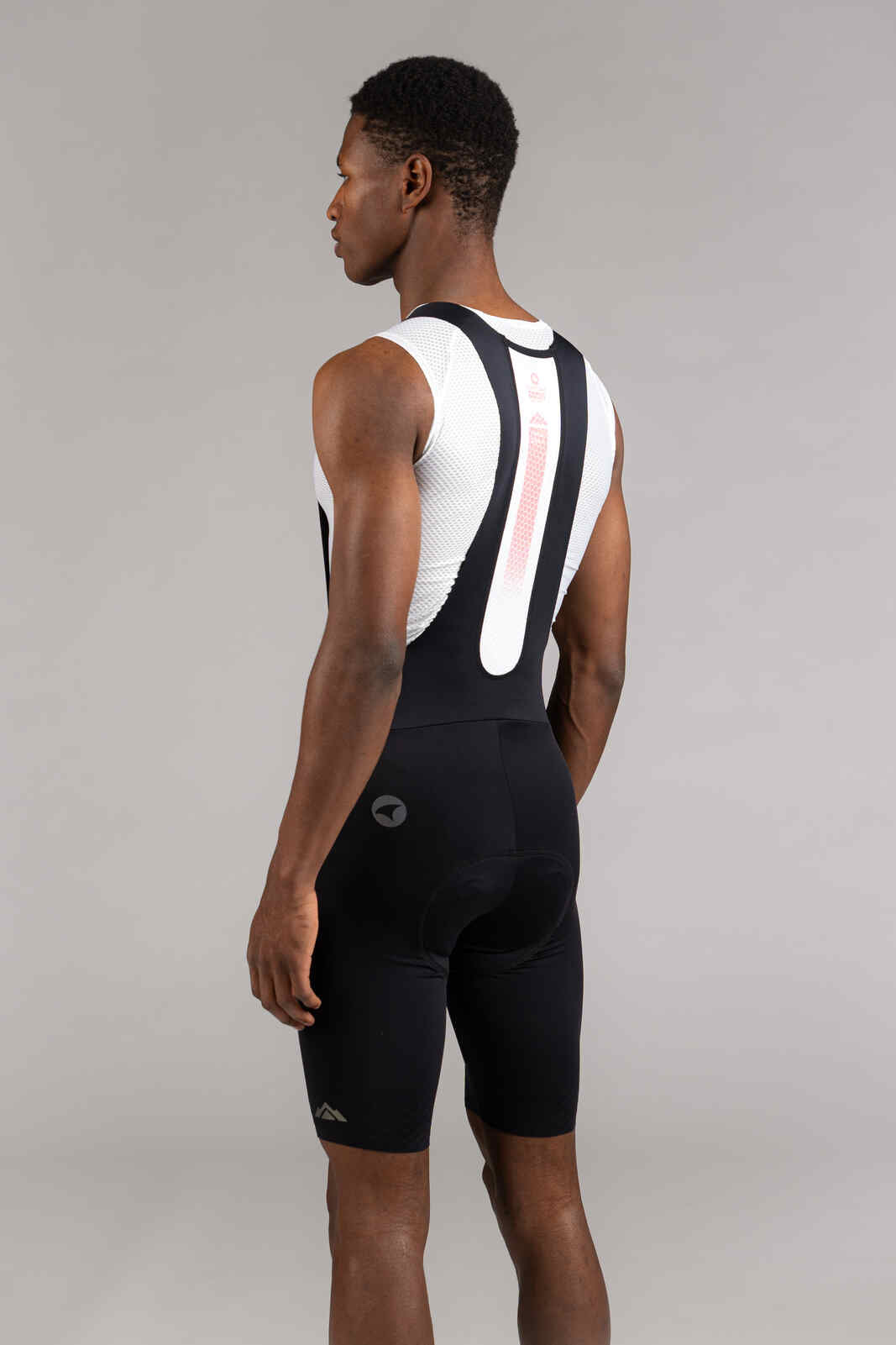 Men's Minimalist Black Cycling Bibs - Summit Classic Front View