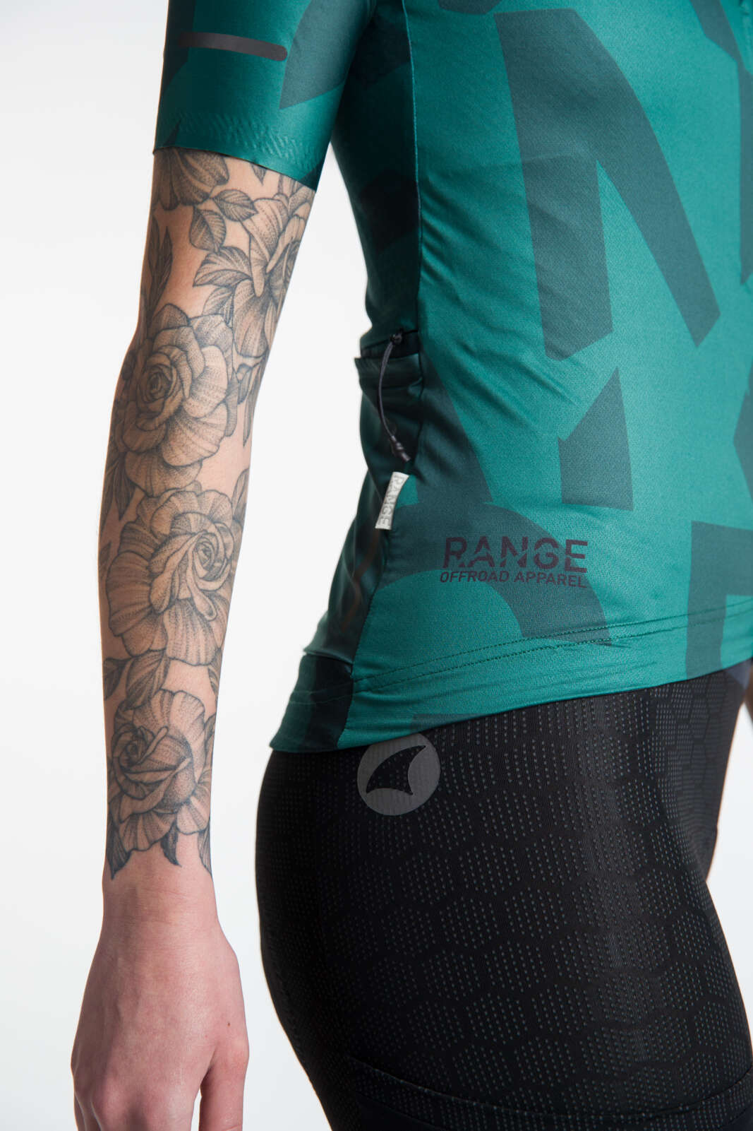 Women's Forest Green Aero Cycling Jersey - Range Logo