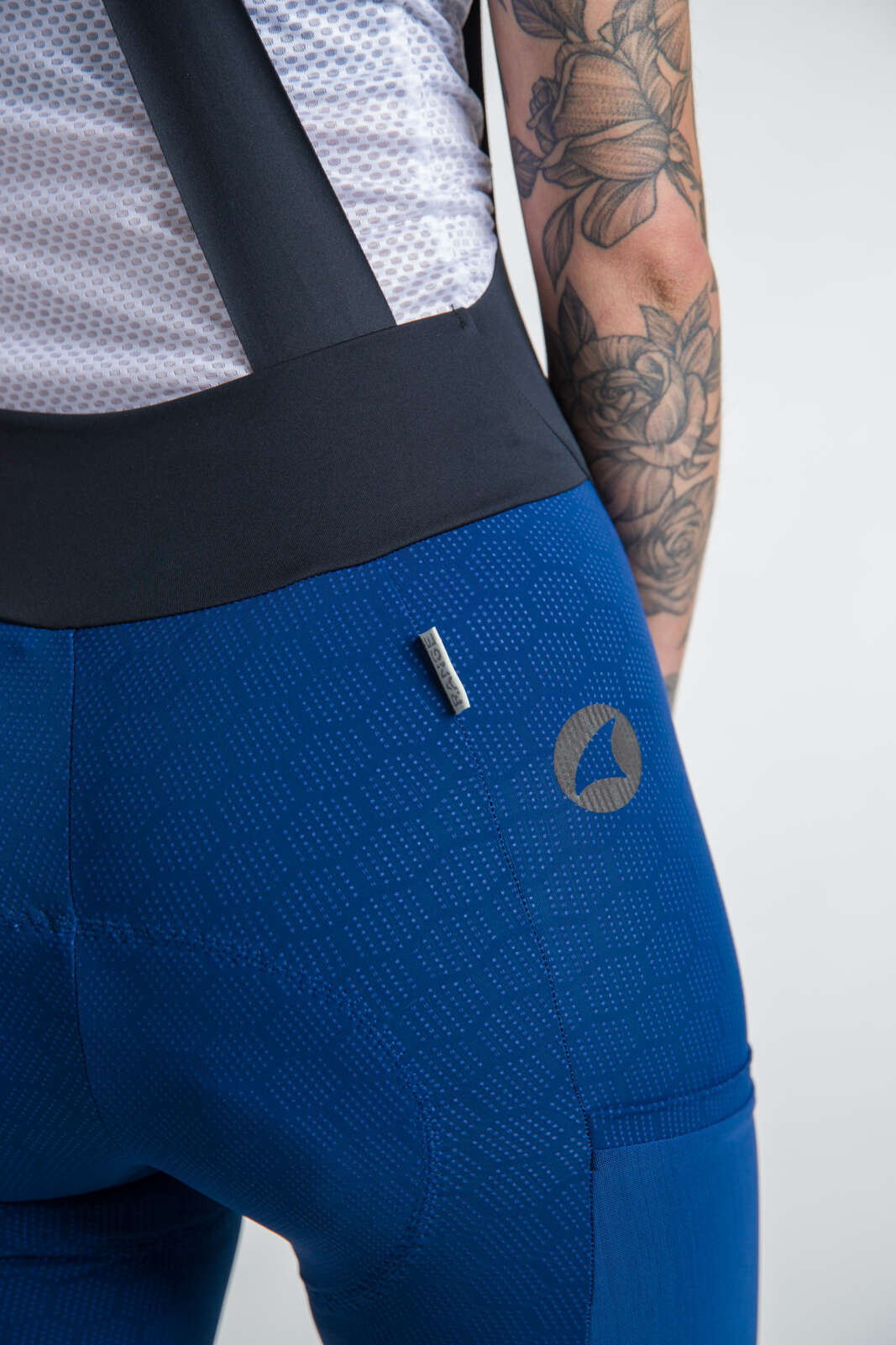 12-Hour Cycling Bibs with Pockets - Navy Blue Stratos