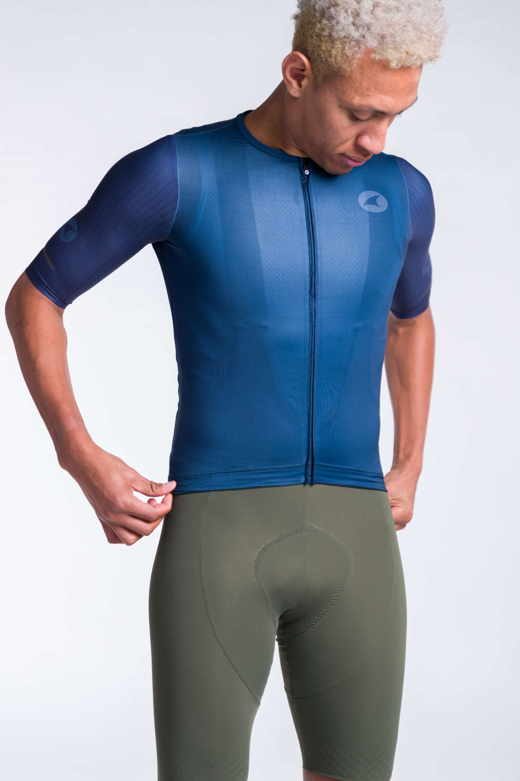 Men's Navy Blue Aero Cycling Jersey - Flyte