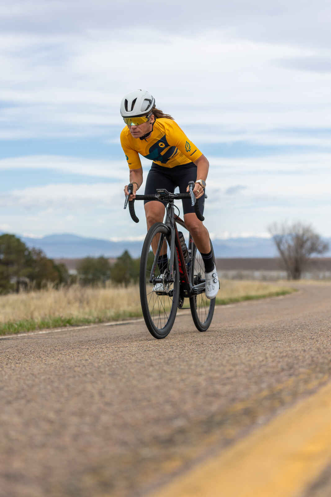 Yellow/Orange Aero Cycling Jersey for Women - Flyte