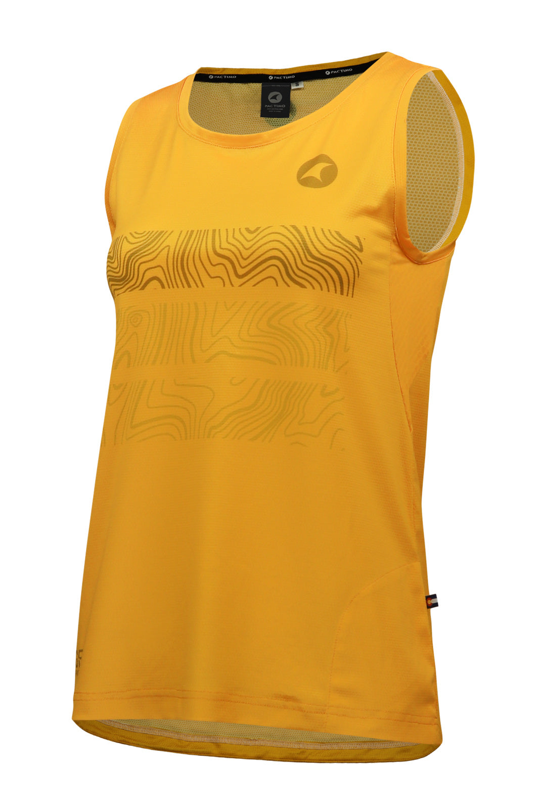 Women's Orange MTB Tank Top - Front View