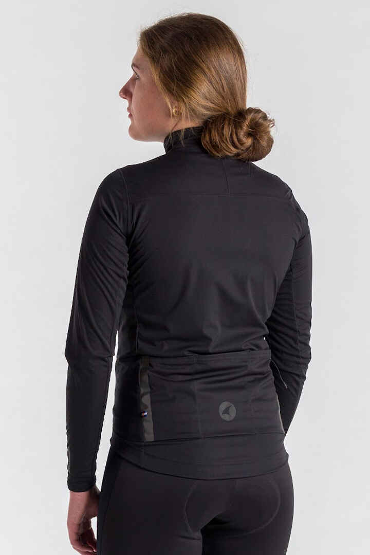 Womens Cycling Jacket for Cold Wet Weather - On Body Back View