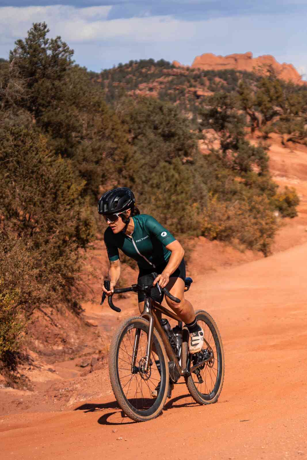 Women's Cycling Jersey in Spruce Green