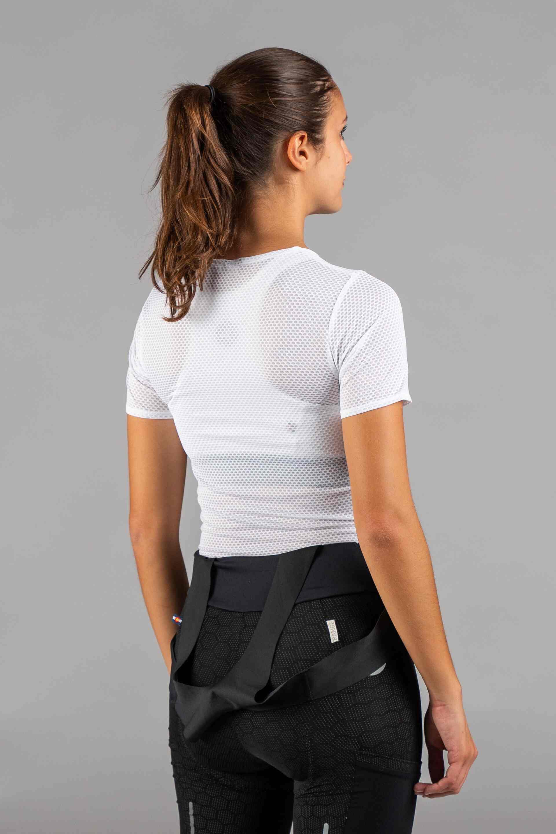 Women's Lightweight Mesh Cycling Base Layer - Back View