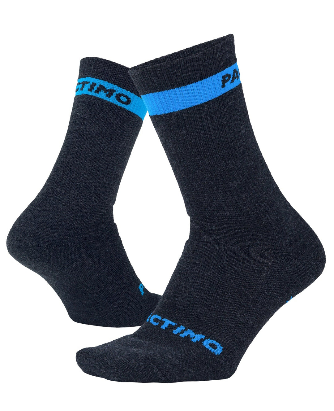 Blue Winter Wool Cycling Socks