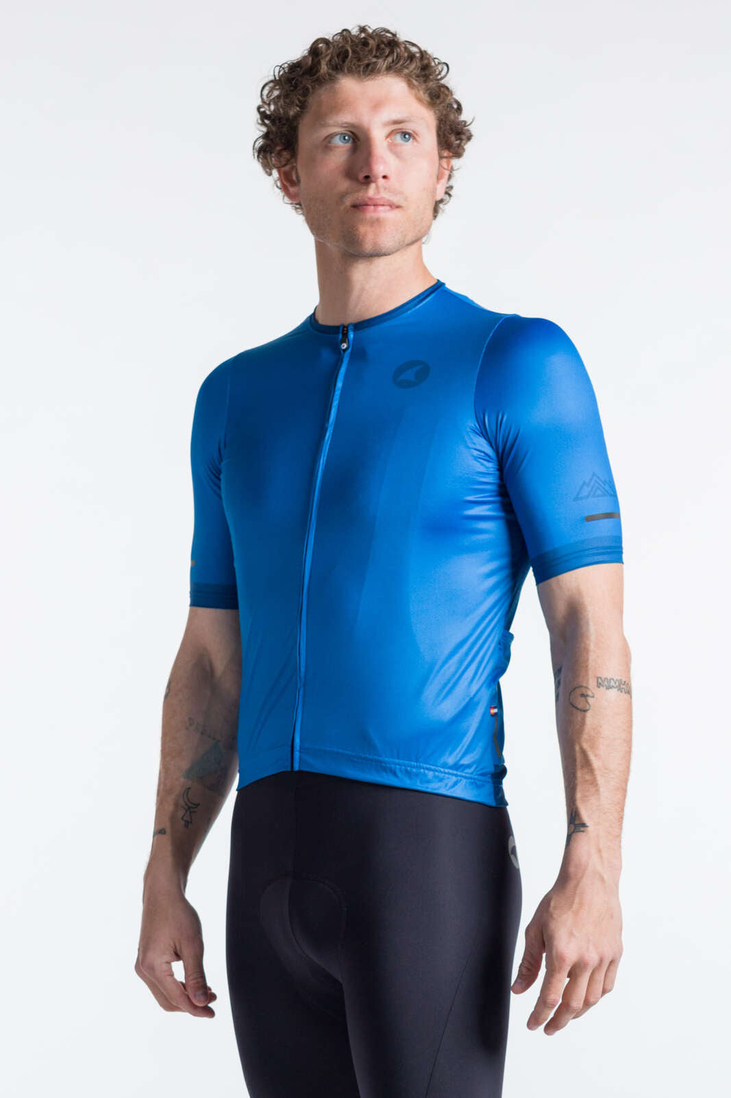 Best Blue Cycling Jersey for Men I Loose Fit Pactimo