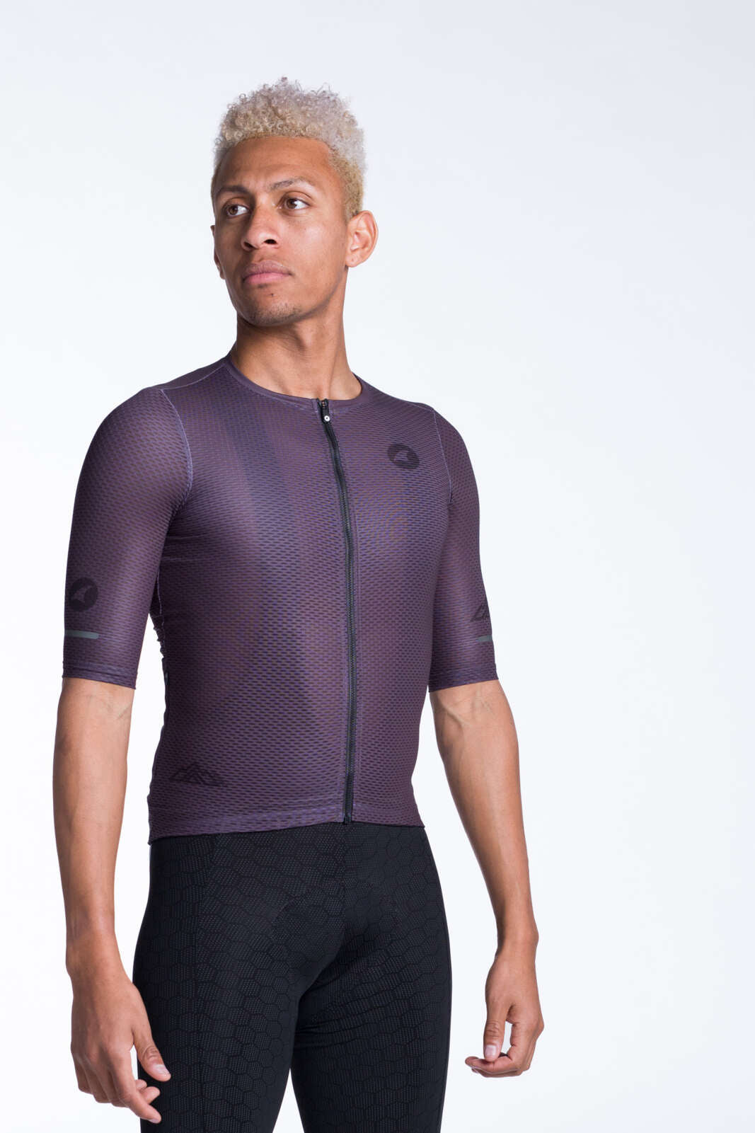 Purple cycling sales jersey men's