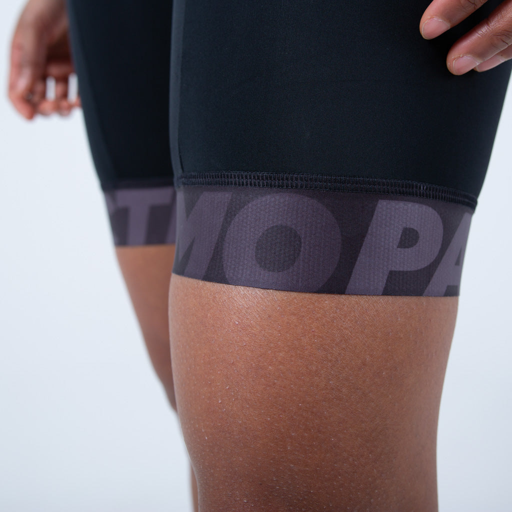 Women's Medium Distance Cycling Bibs Leg Band Details