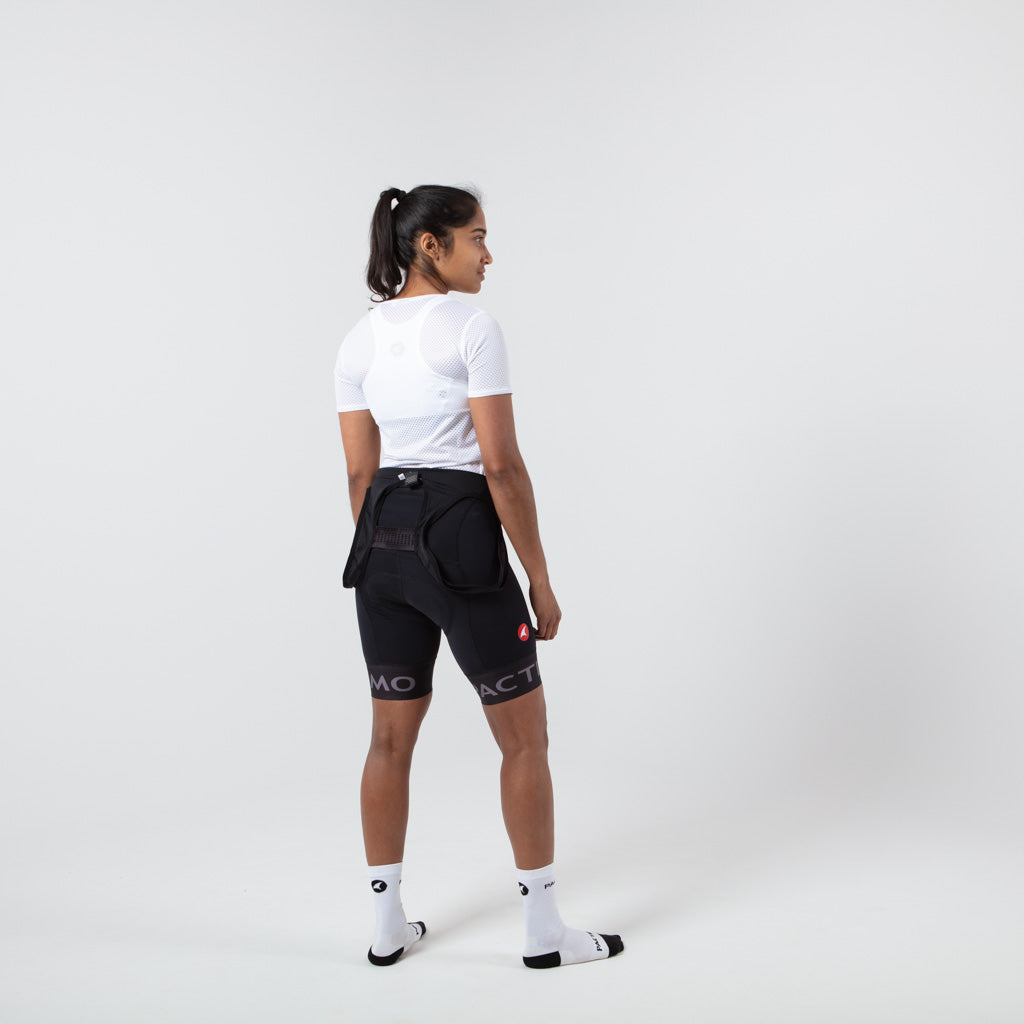 Women's Short Sleeve Cycling Base Layer - on Body Back View